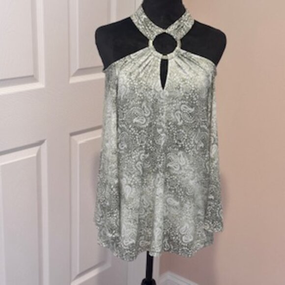 Michael Kors Blouse in Moss Green Size Small - Picture 3 of 4